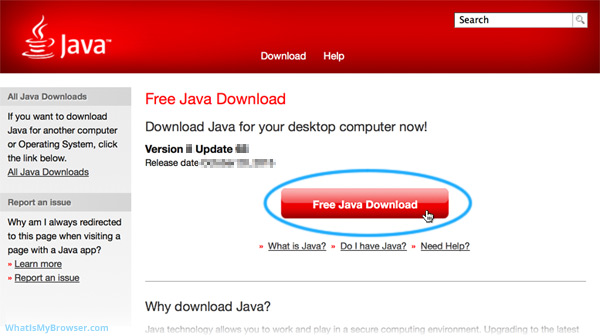 The Java download page