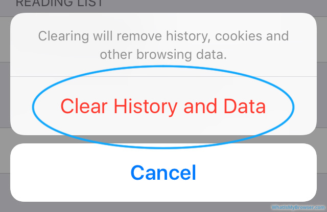 Screenshot of the confirmation dialog