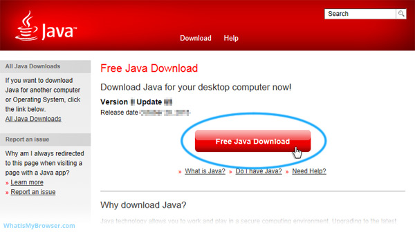 The Java download page