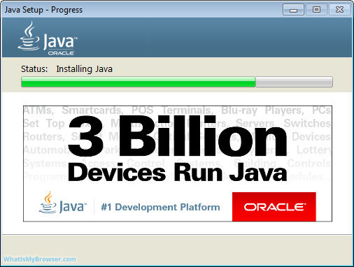 Java installing itself