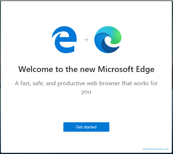 The Edge Get Started Wizard