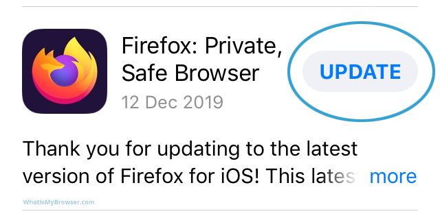 Screenshot of tab bar along the bottom of the App Store