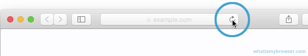 Screenshot showing the mouse cursor hovering over the Refresh button