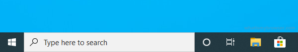 Screenshot of The Windows "Type to Search" input on the Windows desktop